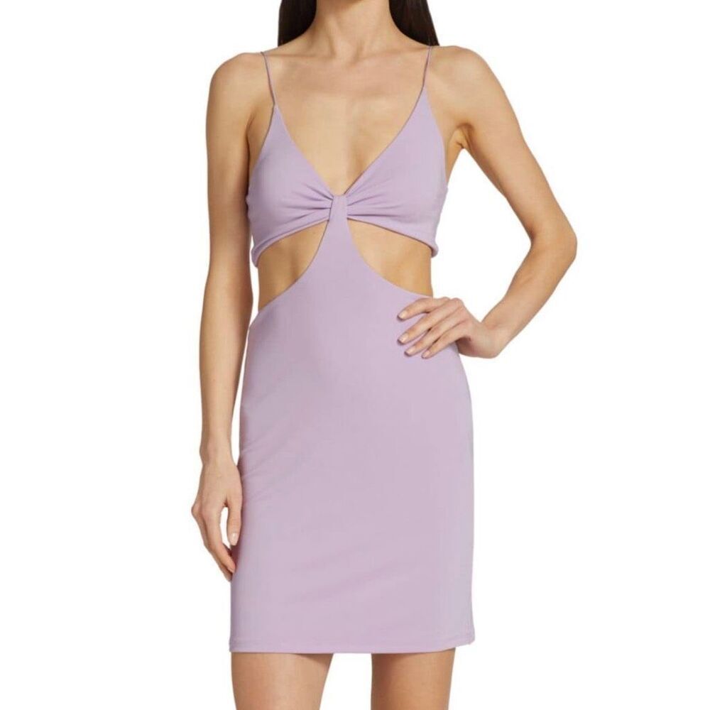 NWT Alice + Olivia cut out mini dress in lavender  Size 10